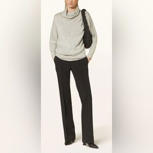 REISS Sz M Sweater Cowl Neck Raglan Sleeve Alpaca Wool Other Blend Ecru Cream